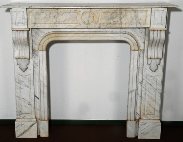 Stil: Louis Philipp/Pompadour, Farbe: weiß,  Ausführung: Marmor