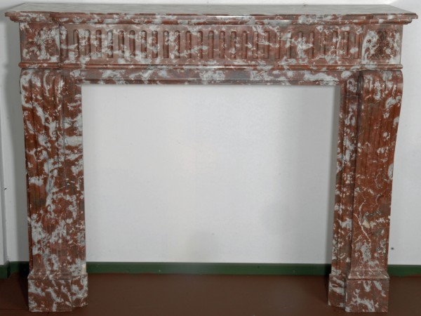 Stil: Louis XVI, Farbe: braun/weiß,  Ausführung: Marmor