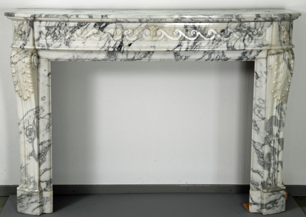 Stil: Louis XVI,  Farbe: creme-grau,  Ausführung: Marmor